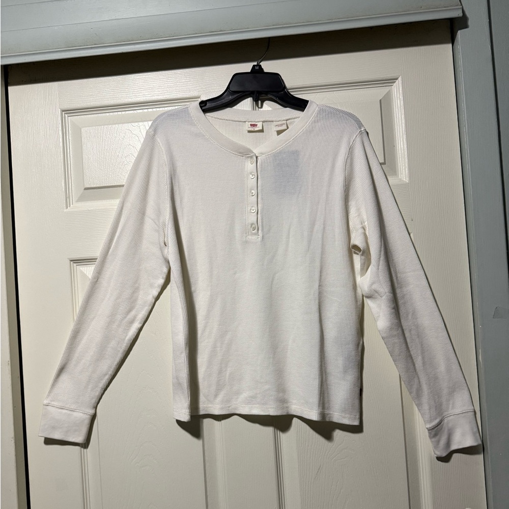 Levi's White Long Sleeve men’s Tee